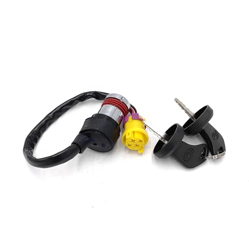 Interruptor de llave de encendido con cerradura estanca de 4 cables para UTV 4