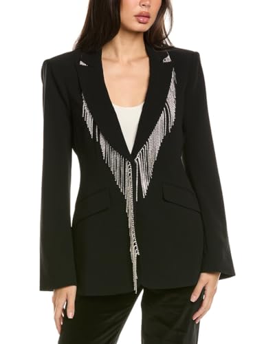 Cinq à Sept Women's Rhinestone Fringe Emb Cheyenne Blazer