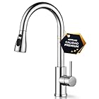 JUPPLIES Grifo Cocina Extraíble – Acero Inoxidable, Giratorio 360°, 3 Modos de Agua, Grifo Fregadero Cocina con Rociador Extraíble, Fácil Instalación, Grifos Cocina Fregadero Modernos