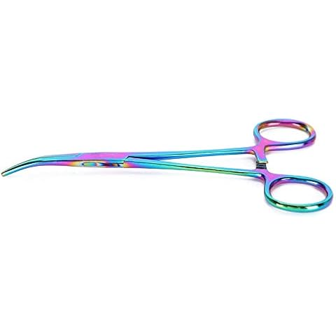 Mxtech Ergonomic Stainless Steel Ear Hair Tweezers, Pet Tweezers Clamp, Durable Anti‑slip for Pets Cat(elbow) Cover