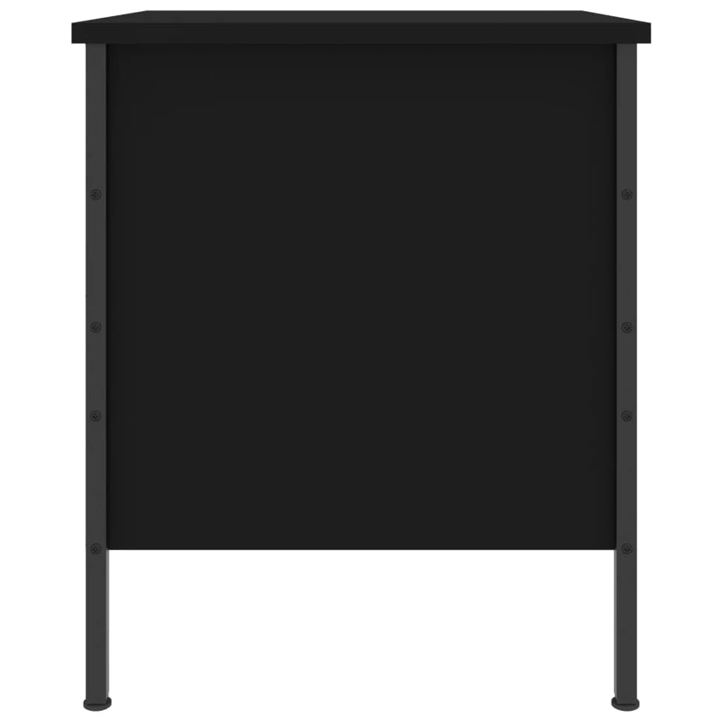 vidaXL Nachttisch Schwarz 40x42x50 cm Holzwerkstoff