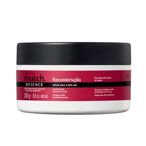 OBoticário, O BOTICARIO MATCH SCIENCE MASCARA CAPILAR RECONSTRUÇÃO 250g