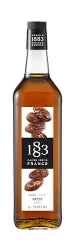 Image of 1883 Date Syrup 1L Plastic Bottle - Premium Natural Date Syrup, Vegan Sweetener, Rich Caramel Flavor, Coffee & Dessert Syrup, No Artificial Additives, Gourmet French Syrup