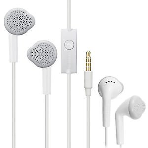 crispy Original Stereo Headset 3.5 mm Jack with Calling Button and Mic Wired Headsets Compatible with All Android Devices (White)
