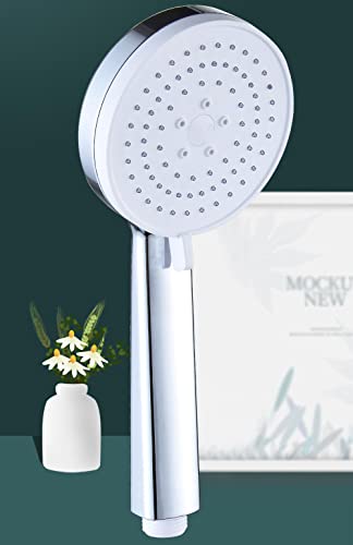 Femun,Shower Heads,Showerhead,Shower Heads High Pressure,Shower Head With Hose,Handheld Showerheads-Silver,Large Water Volume,Three-Stop Water Discharge Mode-Suitable For Home,School,Hotel,Guest House #TOP1