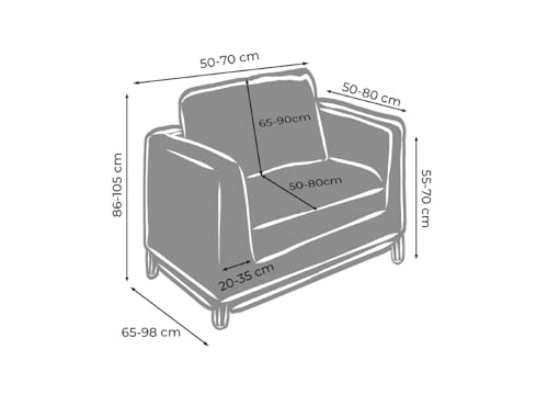 Funda para sillón azul Biancheriaweb ideal para tardes de lectura 8
