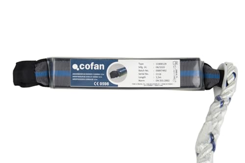 Absorbedor de Energía Cofan Blanco con Cuerda Resistente de 1,5 Metros 3