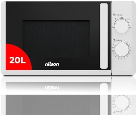 Nilson Microondas 20 Litros Básico Blanco NMW2700. 700W, 5 Progra...