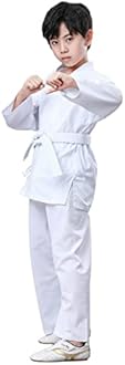 JUST YEARN Karate Gi for Kids & Adults Lightweight Students Karate Uniform Sets with Belt for Martial Arts trainning