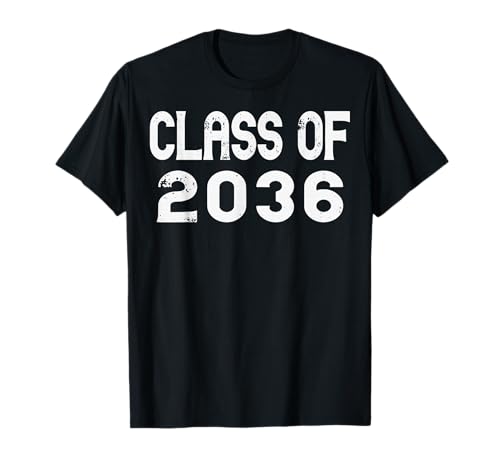Class of 2036 Grow with Me Graduation Funny Back to School T-Shirt