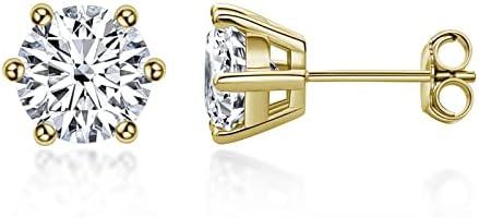 2-4ct Moissanite Stud Earrings, D Color VVS1 Lab Created Diamond 925 Sterling Silver Earrings for Women with GRA Certificate - Image 5