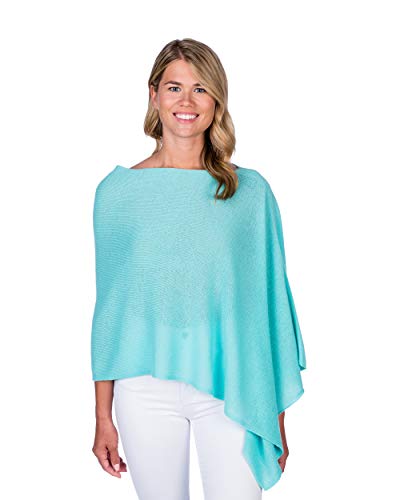 Image of CLAUDIA NICHOLE Womens 100% Cashmere Dress Topper - Cashmere Poncho Wrap