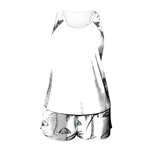 Tankini deux pièces coupe ample dissimulant les formes avec short et paréo pratique