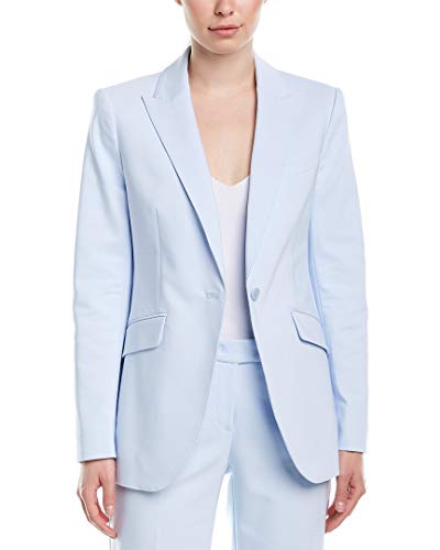 Anne Klein Double Weave Long Jacket Blue Ridge 12