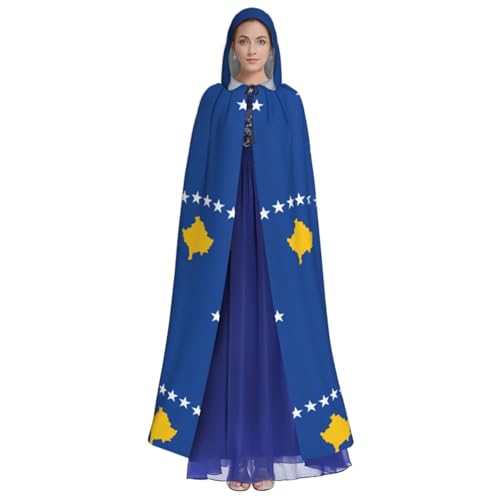 Cape médiévale Kosovo à grande capuche ample pour costume unisexe