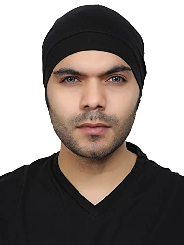 Organic Cotton & Spandex Quick Sweat Absorbent, Soft, Breathable Cooling Skull Helmet Liner for Men & Women-image-48