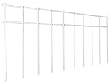 White Animal Barrier, 20 Pack No Dig Fence, 20" L X 10" H Underground Decorative Garden Fencing, Pet