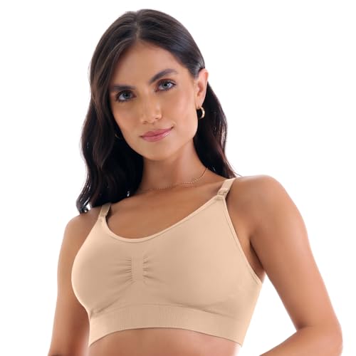 Sutiã Amamentação Sem Costura - Zee Rucci-Bege-40