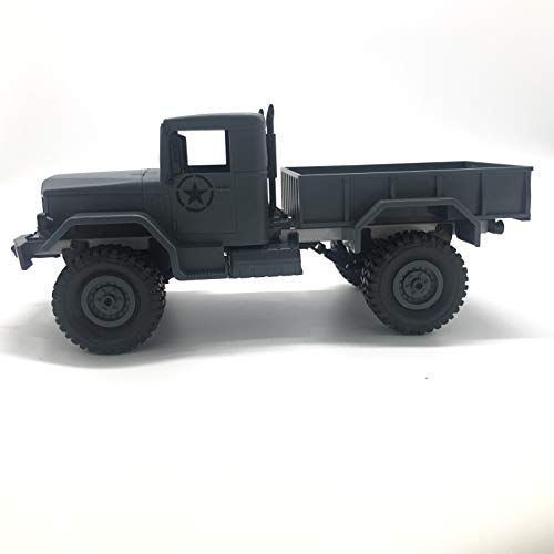 Gray 1/16 2.4G 4Wd Off-Road Rc Military Truck Rock Crawler Army Car (Model M35-A2) #TOP3