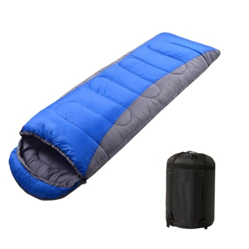 SOPOTUTU 冬用加厚キャンプ用寝袋 防水軽量耐久 フード付可能 登山ハイキング用アウトドアスリーピングバッグ