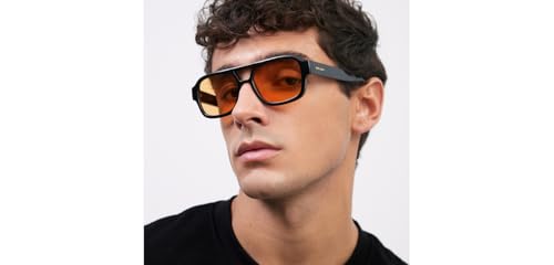 Image of Meller by Lenskart | SHIPO | Full Rim Sunglasses | Large Square Frame | Polarised and UV Protection | Contemporary Styles for Men & Women | Designed in Barcelona