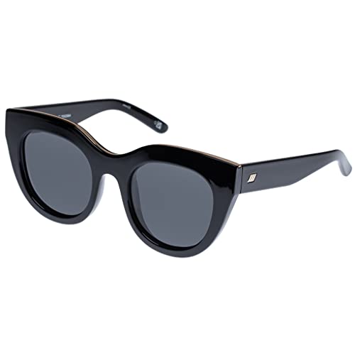 Le Specs Air Heart - Gafas de sol para mujer, estilo elegante y favorecedor, Negro / ahumado mono...