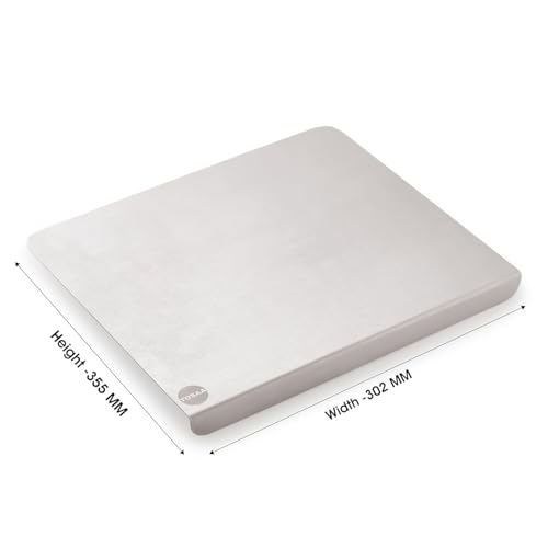 Image of Tosaa (DP101B) Stainless Steel Chopping Board Vegetable,Fruit Cutting, Kneeding, Cake Prep, Heavy Duty Chopping-Board - 1.5MM