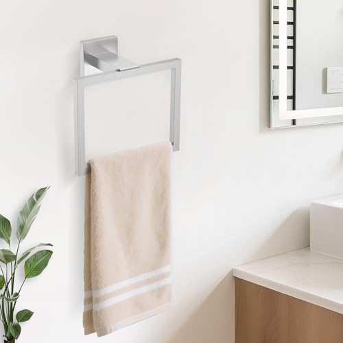 Image of TURS 10-Piece Bathroom Hardware Accessories Set Brushed Nickel Towel Bar Holder Set SUS304 Stainless Steel Towel Racks for Bathroom Wall Mounted, 23.6-Inch