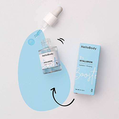 Preisvergleich Produktbild HelloBody 2% Hyaluron Booster (15 ml) hydratisierendes und aufpolsterndes Serum mit Hyaluronsäure Feuchtigkeits-Booster für die Gesichtspflege zum Mischen