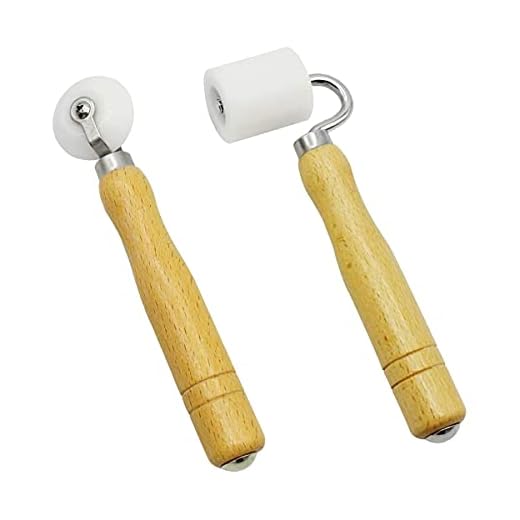 Rodillo Presionador, 2 Rodillos para Papel Pintado con Manija de Madera, Rodillo de Presión de Papel Tapiz para Laminación y Costuras, Manual Herramientas para Empapelar Papel Pintado