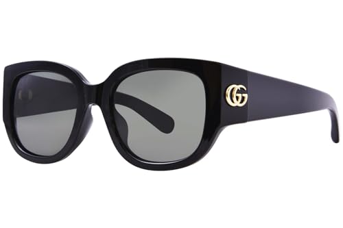 Gucci GG1599SA 001 Black/Grey Cat-Eye Woman's Sunglasses