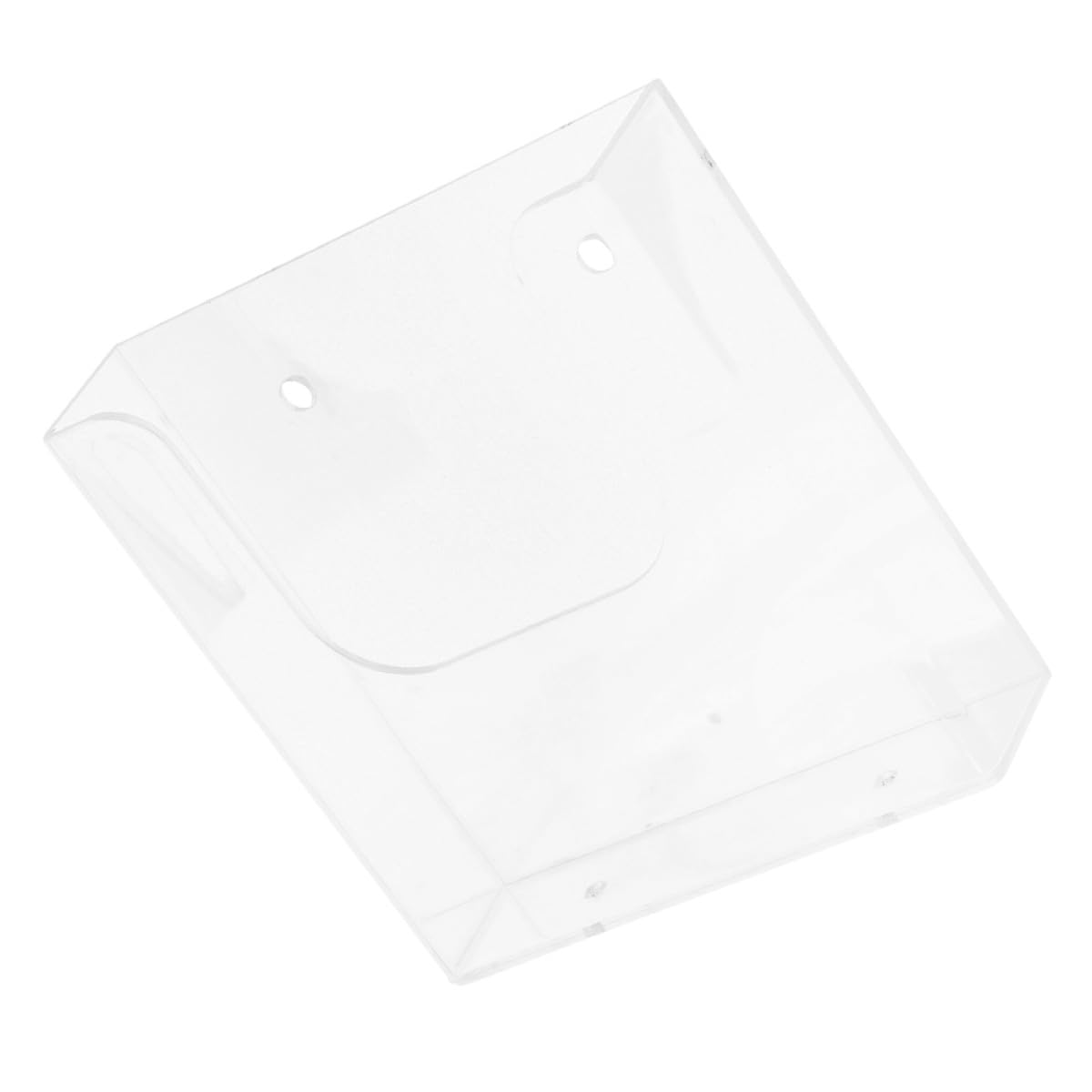 AYUWQZX Portrait Literature Stands for Display, Wall Hang Information Rack File Organizer Holder Acrylic Transparent 25.1x22.5x4.2cm