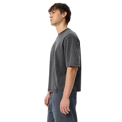 Men's Racer Ergonomic Suede Short Sleeve Tee Shirt with Crop Fit Standard3