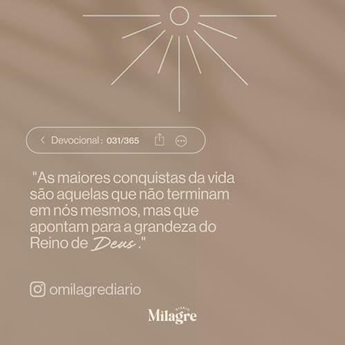 DEVOCIONAL/ORA&Ccedil;&Atilde;O DO DIA - (31 | JANEIRO) - FABIOLA MELO - MILAGRE DI&Aacute;RIO 031/365