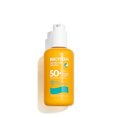 Biotherm Waterlover Sonnenmilch LSF 50, feuchtigkeitsspendende Sonnenschutzmilch für umfassenden Schutz, wasserfeste Sonnenmilch, 200 ml 1