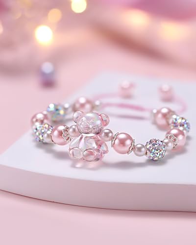 Image of First Day of Kindergarten /Preschool Gift Back to School Gifts for Girls Bear Bracelet