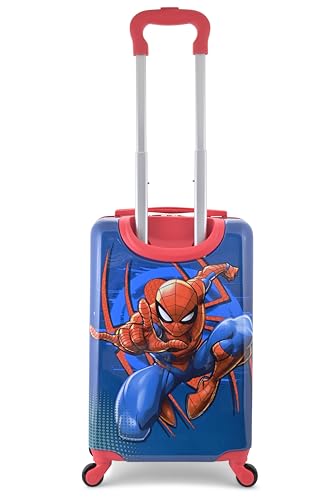 Fast Forward Marvel Spiderman 20" Hardshell Luggage - Cute & Durable Hard-side Suitcase for Travel with Spinner Wheels 20"x12"x8"2