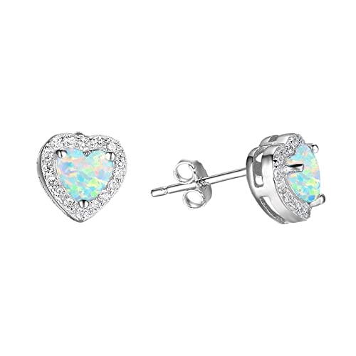 Boucles d'oreilles clip en diamant fine opale, l'excellence du bijou cœur suspendu