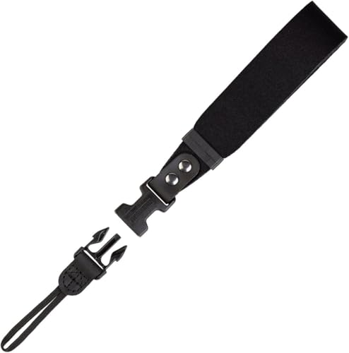 OP/TECH USA SLR Camera Wrist Strap – Neoprene Quick Release Strap for DSLR, Mirrorless & Film Cameras – Thin Vintage-Style Camera Holder Accessory - (Black) - Made in USA - Thumbnail 3