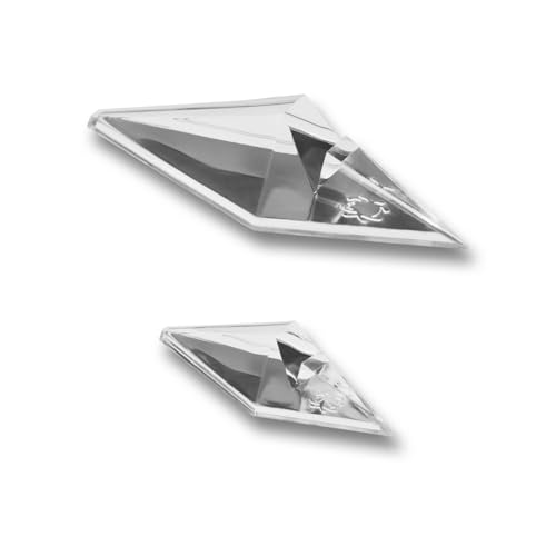Spyderco Small Knife Stand - Clear Acrylic Diamond-Shaped Display with Spyderco Bug Logo, 2.5-Inch Lucite Multifaceted Countertop Stand - 24-Pack - CT02