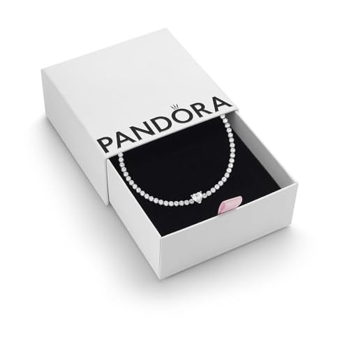PANDORA Sparkling Heart Tennis Bracelet Size 18 - With Gift Box