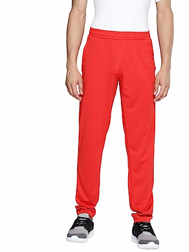 Image of ALCiS Men Red Solid Slim Fit Track Pants