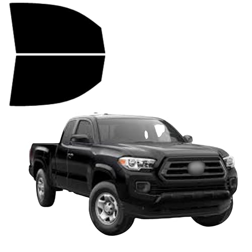 Precut Tint Kit Nano Carbon Film for Toyota Tacoma 2 Door EXT 2016-2023 Driver and Passenger Window Computer Cut to Custom Fit Tacoma Windows (5% All)