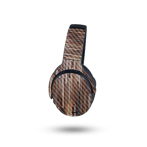 Image of MightySkins Carbon Fiber Skin Compatible with Skullcandy Crusher ANC 2 - Woody | Protective, Durable Textured Carbon Fiber Finish | Easy to Apply, Remove, and Change Styles
