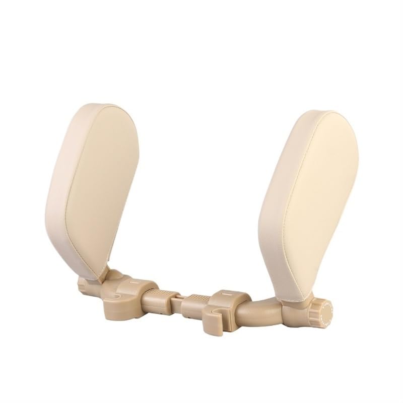 Almohada for reposacabezas de cuello de coche, cojín for asiento de coche, almohadilla de espuma con memoria for dormir, soporte telescópico for cabeza lateral en la columna Cervical ( Color : Leather