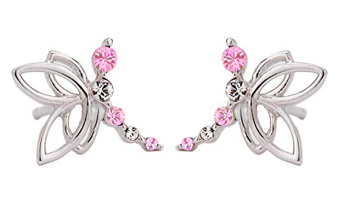 Preisvergleich Produktbild Traveller Ohrstecker - Kinder - Libelle rosa - Silber 925-545212