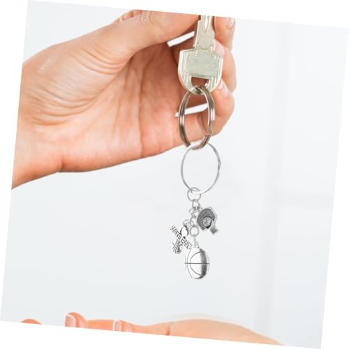 Porte-clés basket en alliage de zinc poli premium par VICASKY - 4