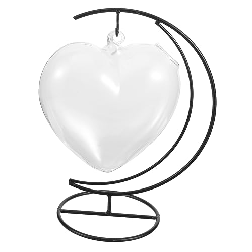 CONGARTENO 1 juego Vaso Colgante de Vidrio con Soporte de Hierro para Bebidas Decoración de Hotel para Fiestas y Celebraciones