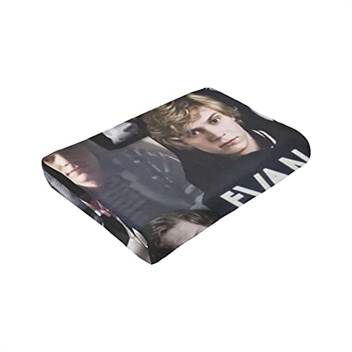 Blanket Evan Peters Soft Warm Fluffy Lightweight Blanket For Throws Blankets All Season For Bedroom Living Room (50"X40") #TOP1