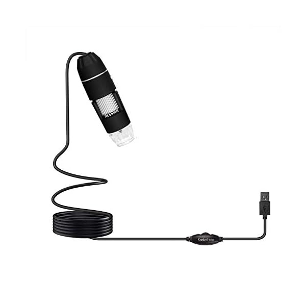 Koolertron WiFi Digital Mikroskop,0.3MP Microscope 50X-1000X Vergrößerung Zoom Mini Kamera Endoskop mit 8 LEDs für…